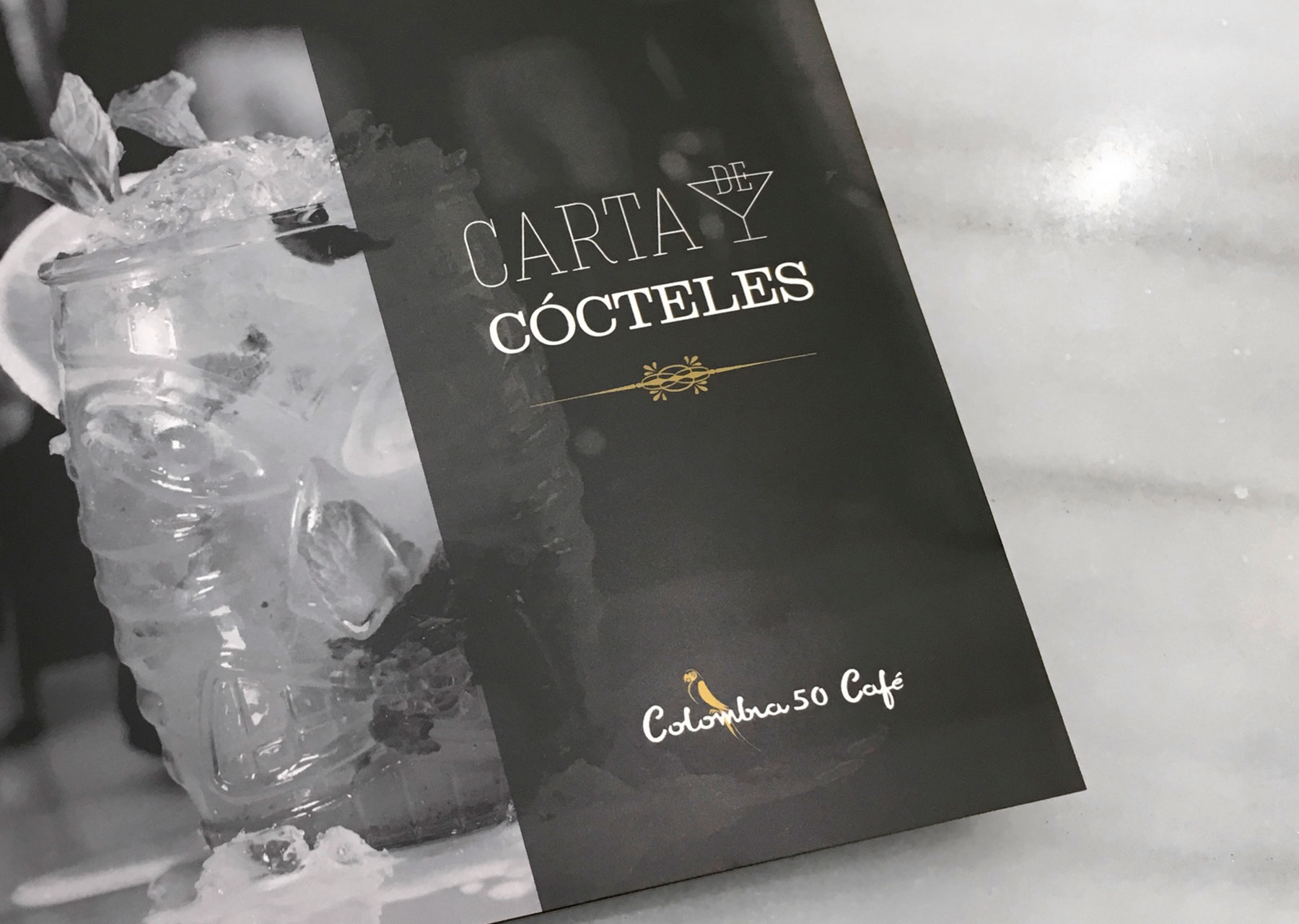 colombia 50 portada carta de cocteles - javier real