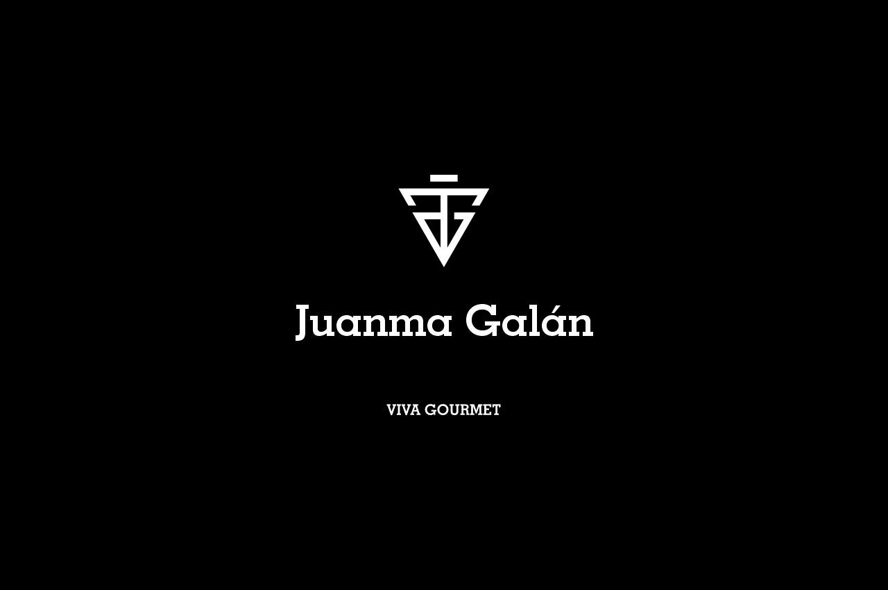 logotipo juanma galan chef viva gourmet - javier real