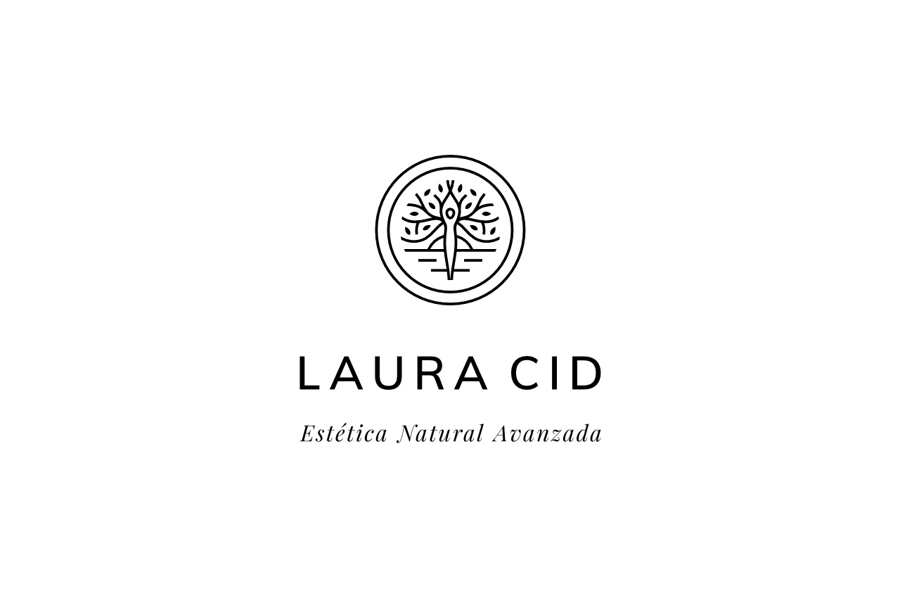 logotipo laura cid estetica natural avanzada montilla - javier real